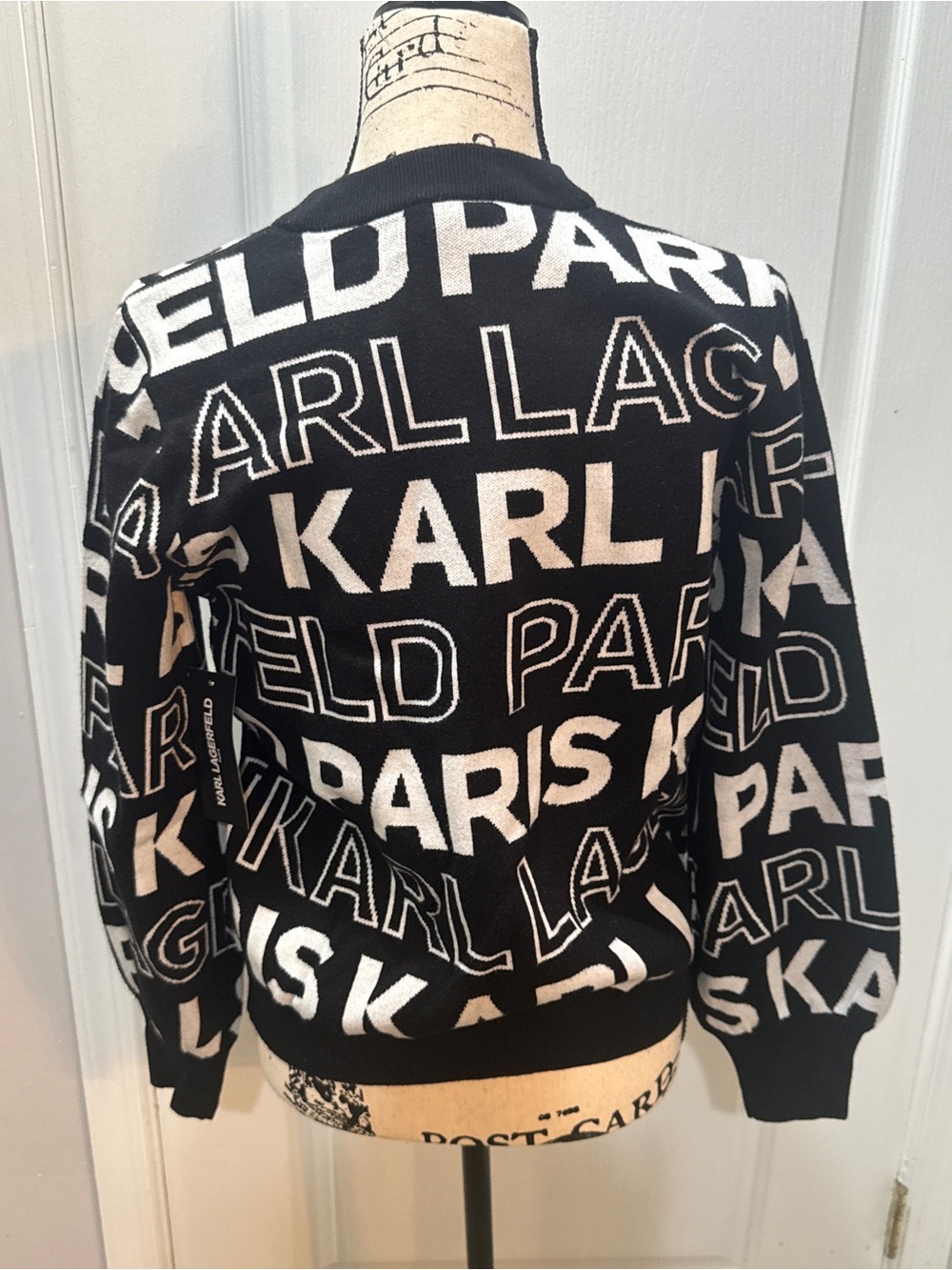 Karl Lagerfeld Paris Logo Embellished NWT Women’s Medium Sweater- $60 - Picture 4 of 7